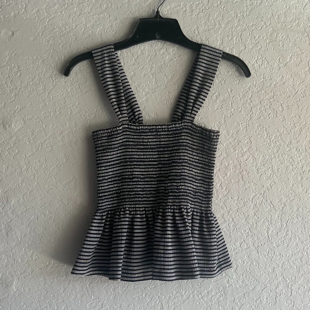 Madewell Striped Fit and Flair Tank Top